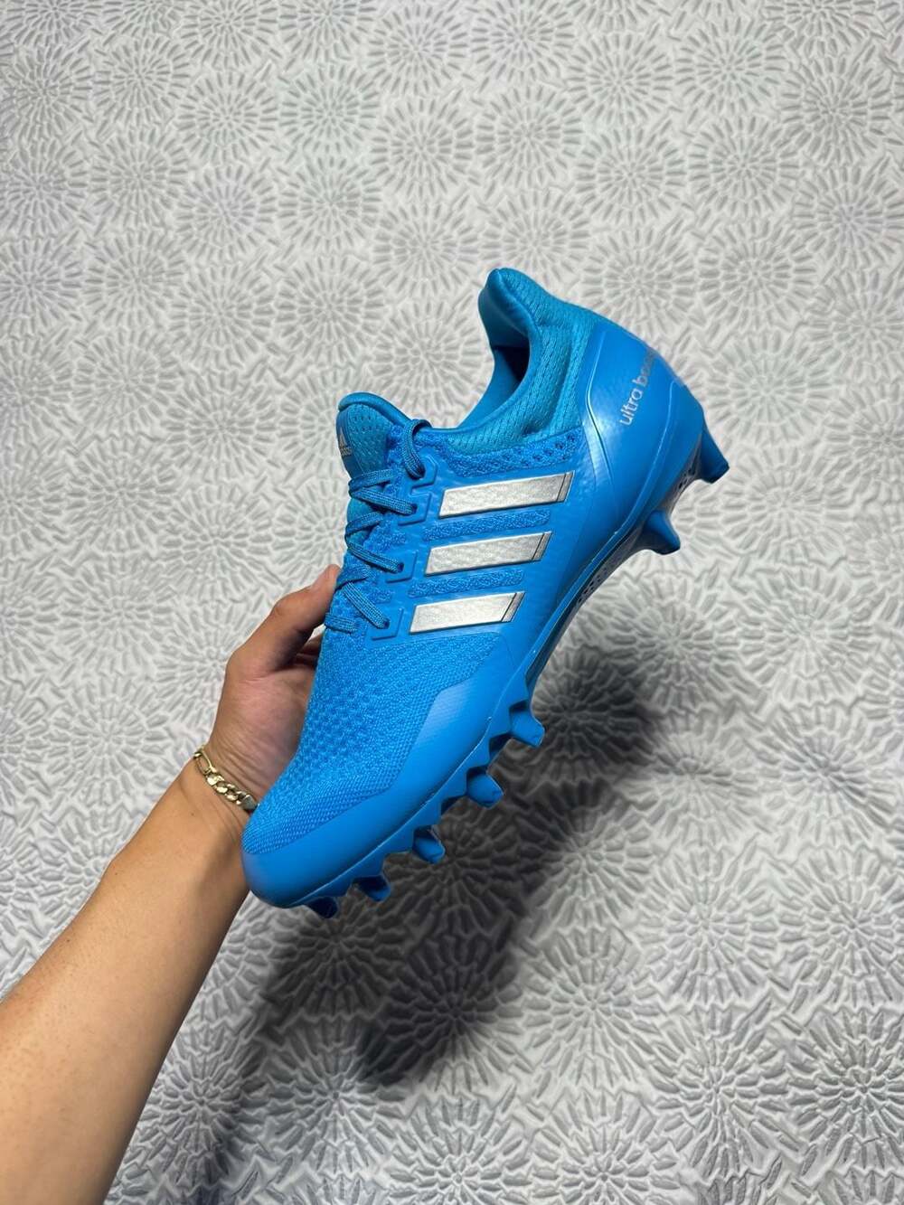 Adidas Ultraboost Solar Blue Football Cleats Men’s Size 11 JP7412